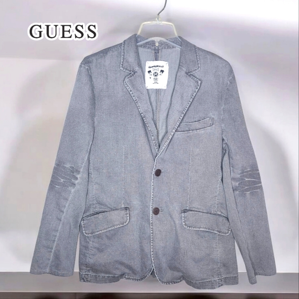 GUESS VINTAGE 06 Gray Blazer - Medium